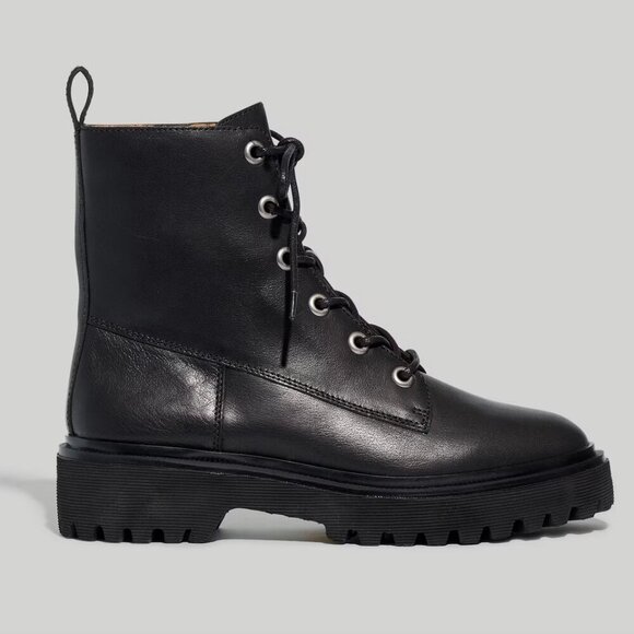 Madewell | The Rayna Lace-Up Boot in Leather - Picture 3 of 13